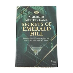 Professor Puzzle Secrets of Emerald Hill Murder Mystery Game 1980s Dinner Party